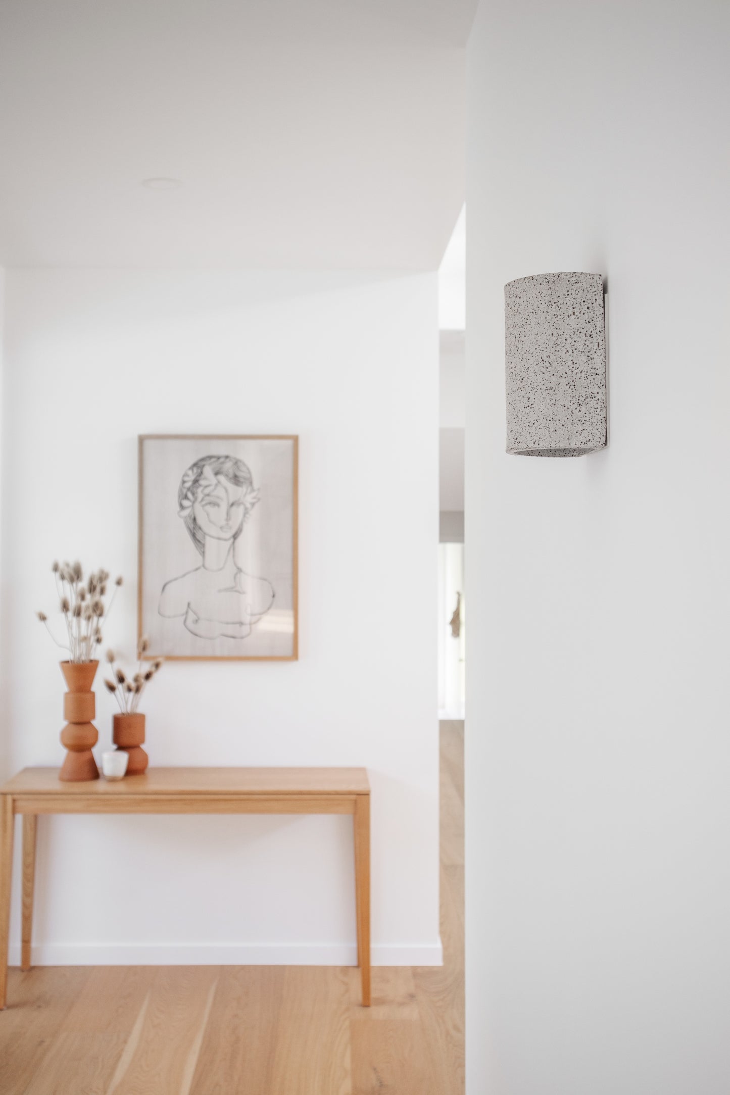 We Ponder Dusk Short Exterior Ceramic Wall Light