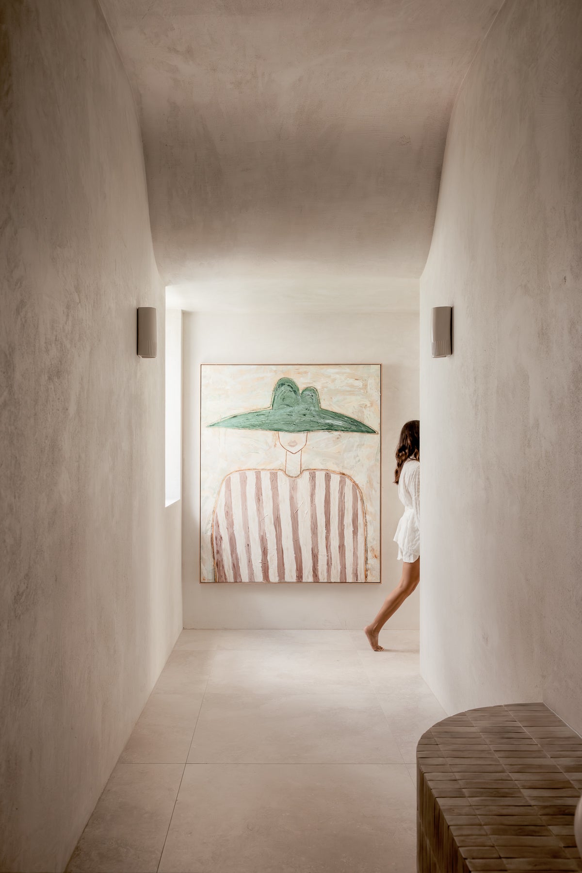 We Ponder Day Tall Interior Ceramic Wall Light