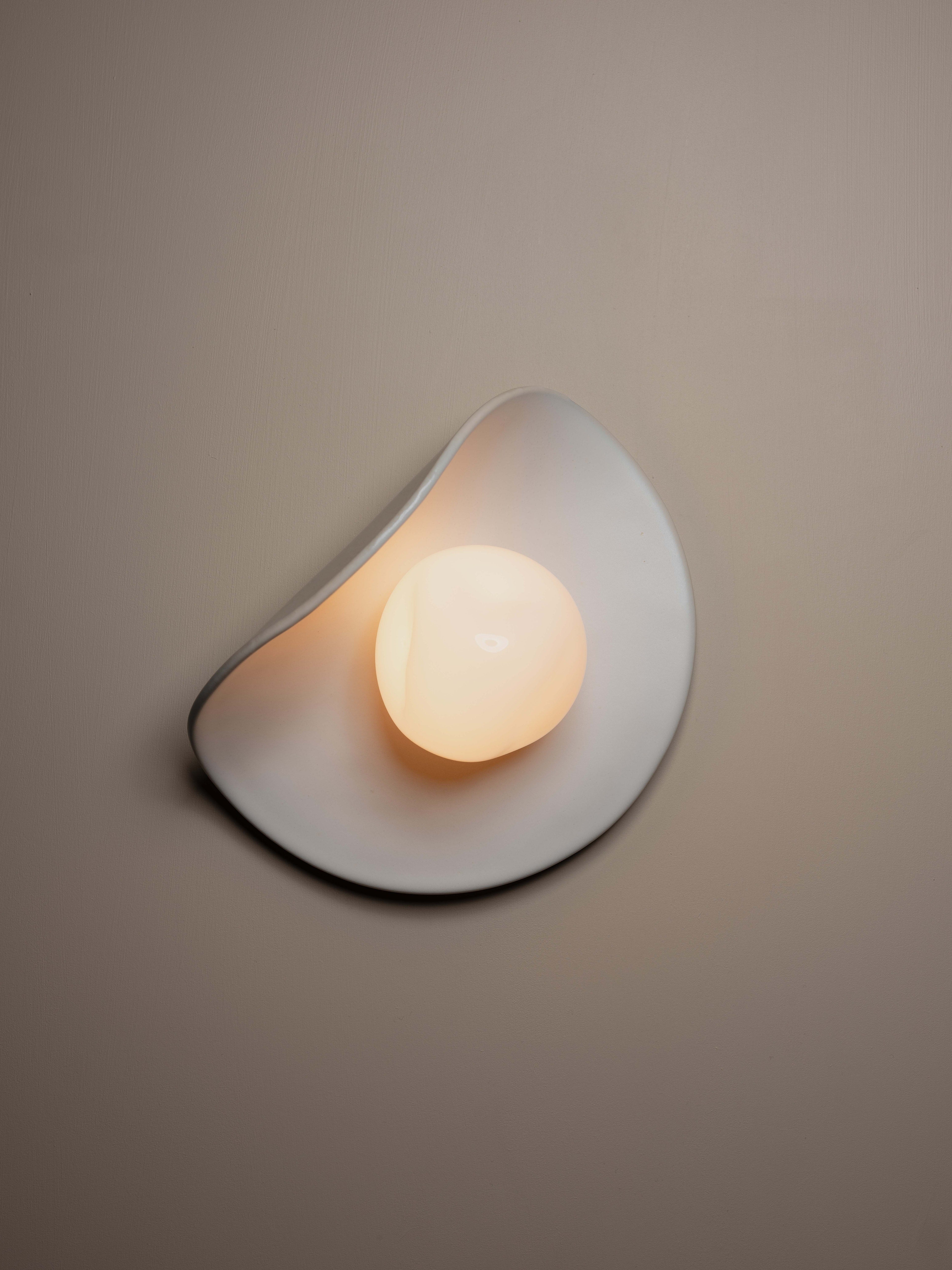 We Ponder Pond Interior Ceramic And Glass Wall Light