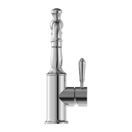 YORK BASIN MIXER WITH METAL LEVER CHROME