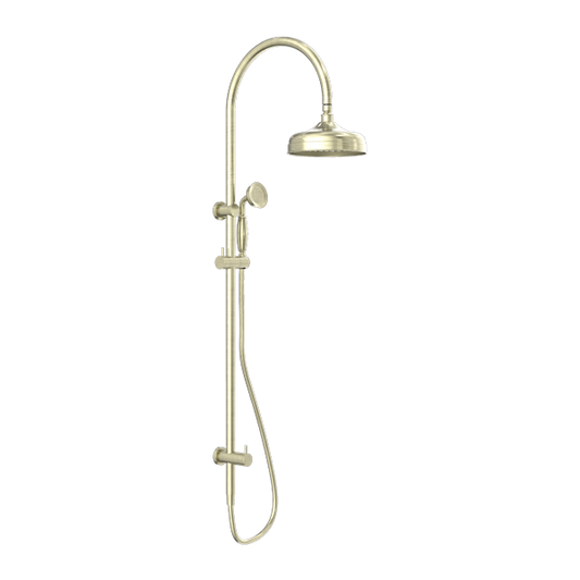 YORK TWIN SHOWER WITH METAL HAND SHOWER AGED BRASS (NR69210502AB) AGED BRASS