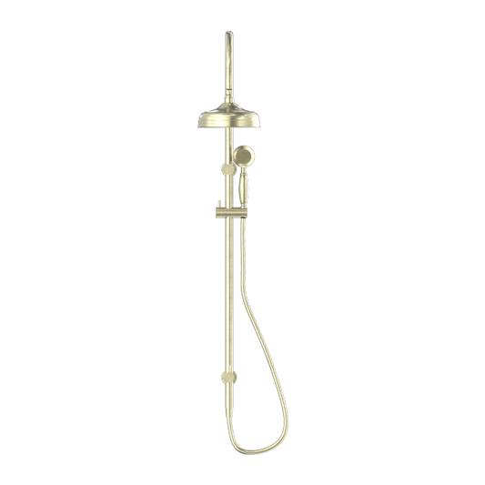 YORK TWIN SHOWER WITH METAL HAND SHOWER AGED BRASS (NR69210502AB) AGED BRASS