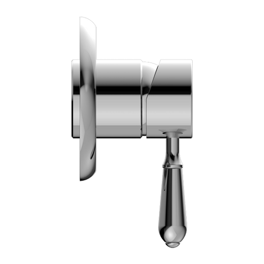 YORK SHOWER MIXER WITH METAL LEVER CHROME