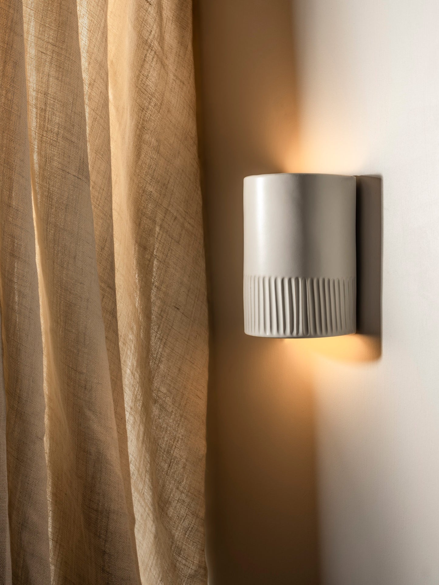 We Ponder Day Short Exterior Ceramic Wall Light