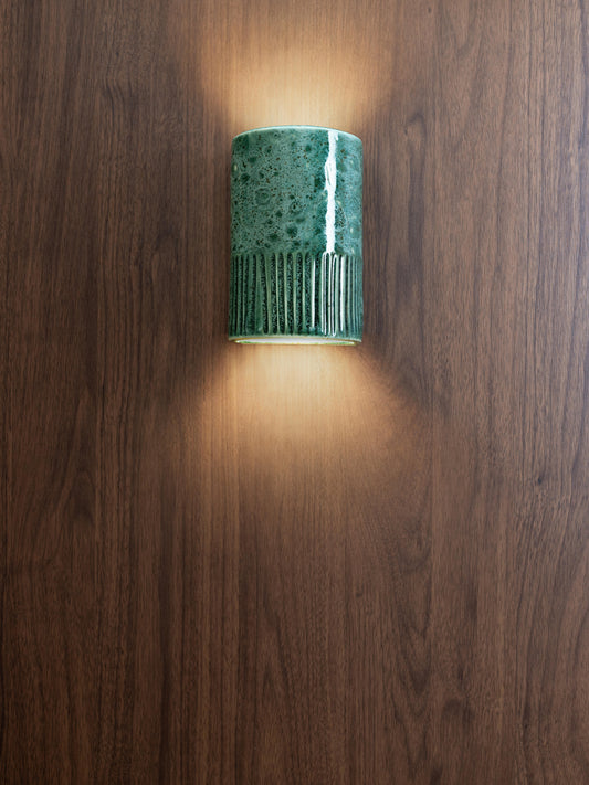 We Ponder Day Short Exterior Pickled Olives Ceramic Wall Light