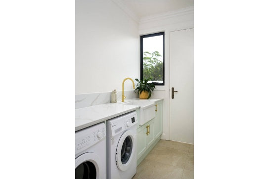 Ludlow Pull Out Sink Mixer - Brushed Brass