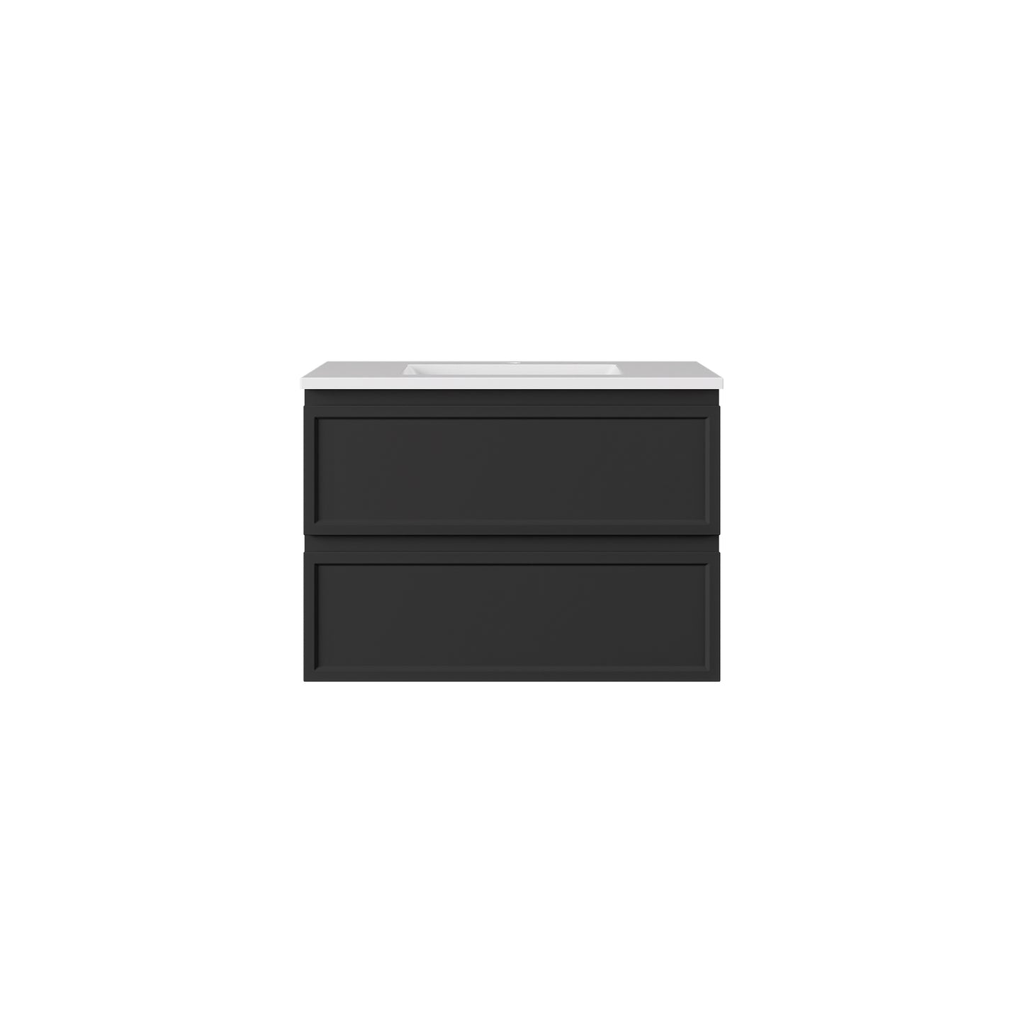 New Hamilton Federation Slim Wall Hung Cabinet Matte Black