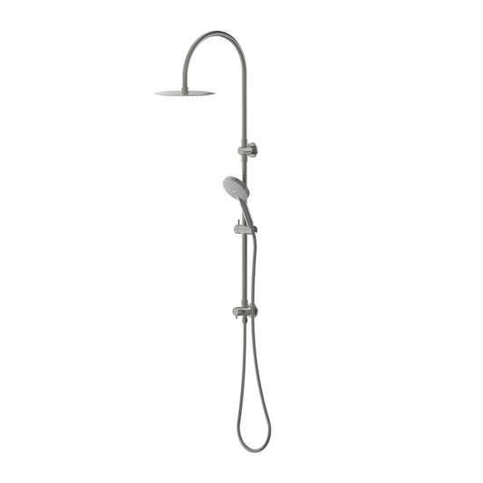 Elanna Combination Shower Set with Gooseneck Arm - Chrome