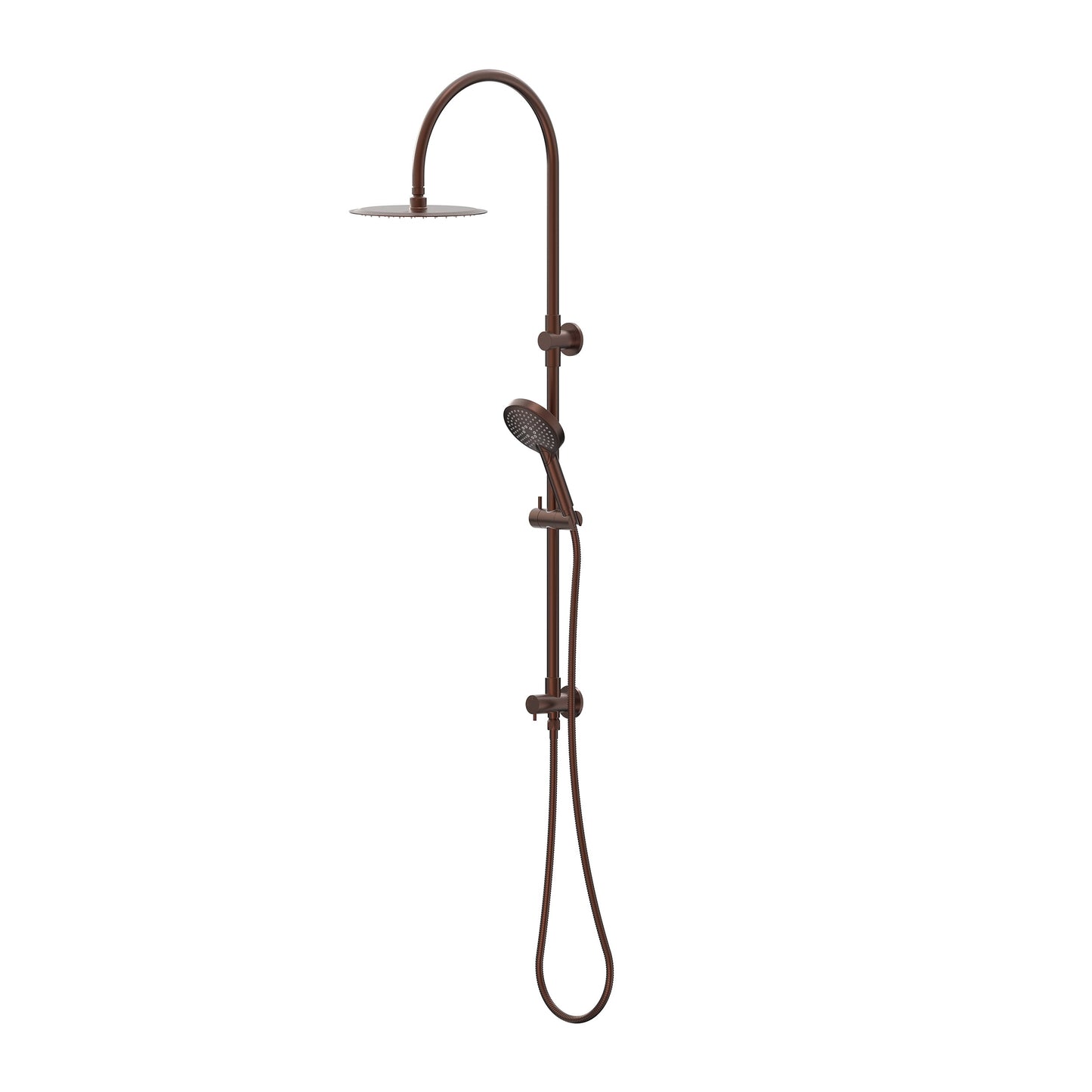 Elanna Combination Shower Set with Gooseneck Arm - Chocolate Bronze