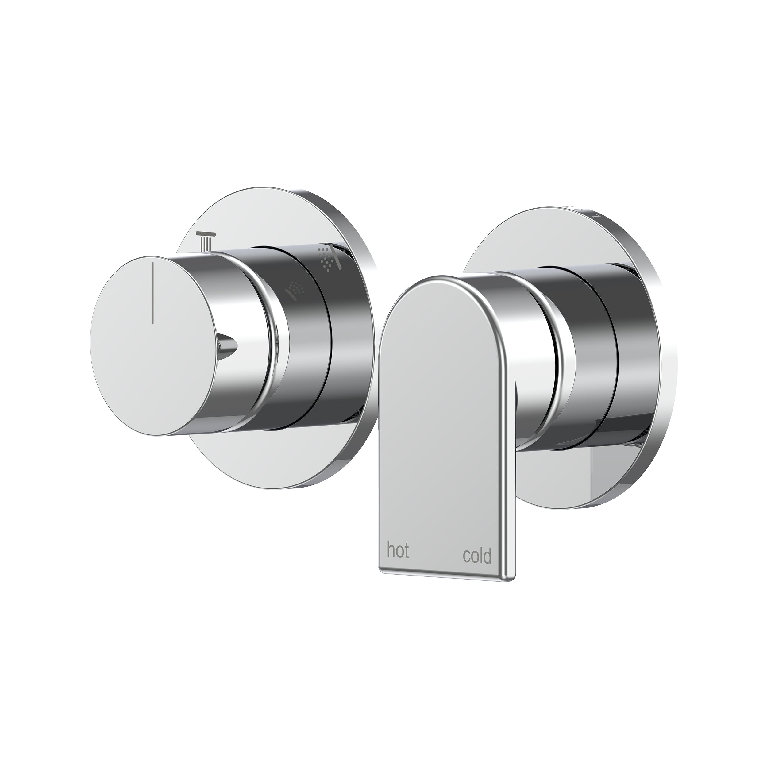 Lekki Shower/Wall Mixer with Diverter Trim Kit - Chrome