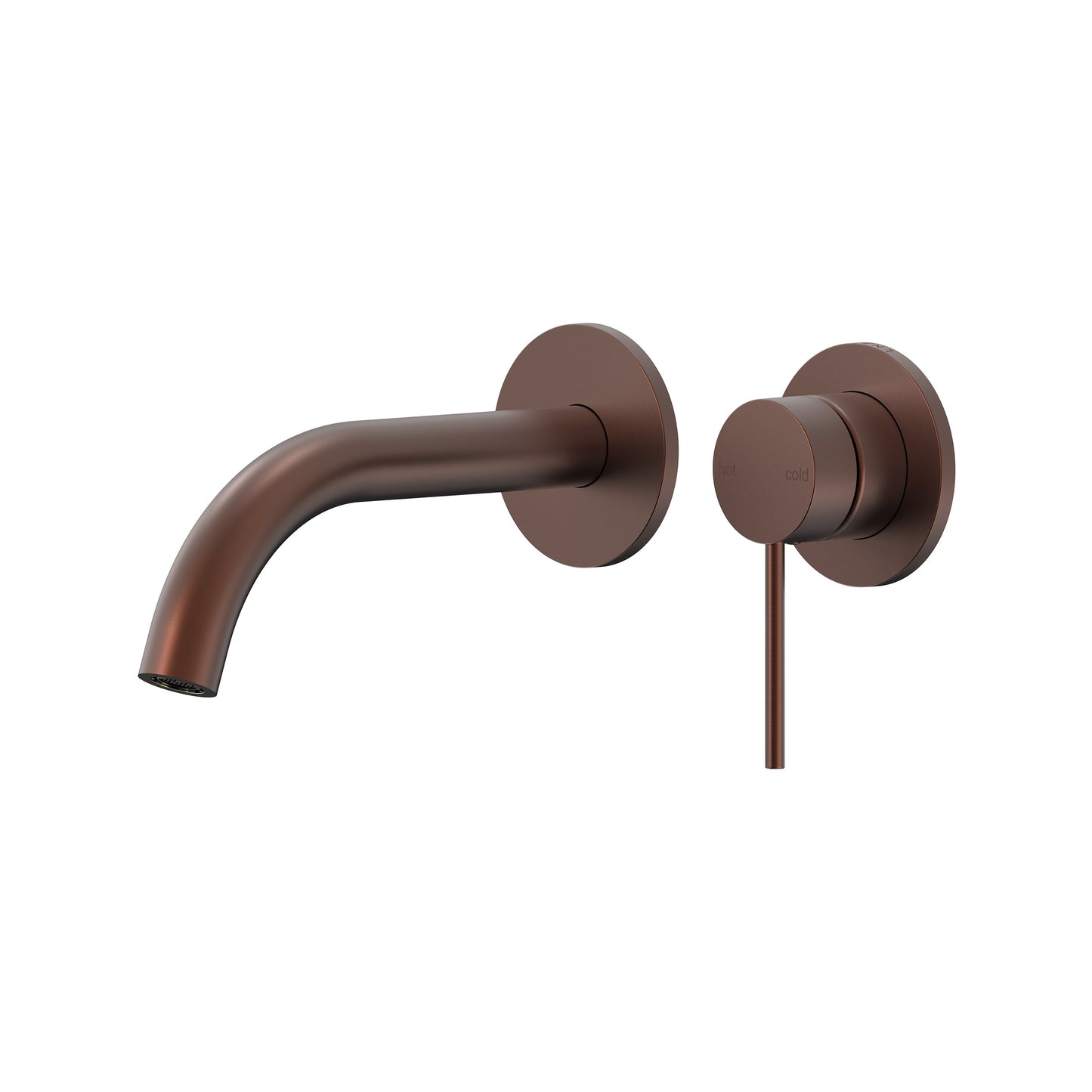 Argia Wall Basin/Bath Mixer Set 180 Curved Spout Trim Kit Lead Free - Chocolate Bronze
