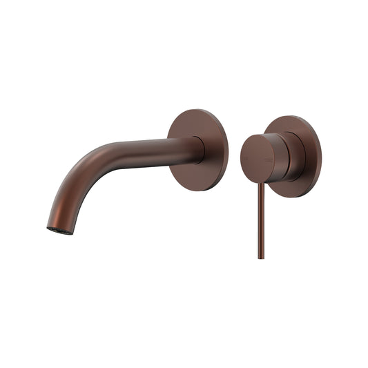 Argia Wall Basin/Bath Mixer Set 180 Curved Spout Trim Kit Lead Free - Chocolate Bronze