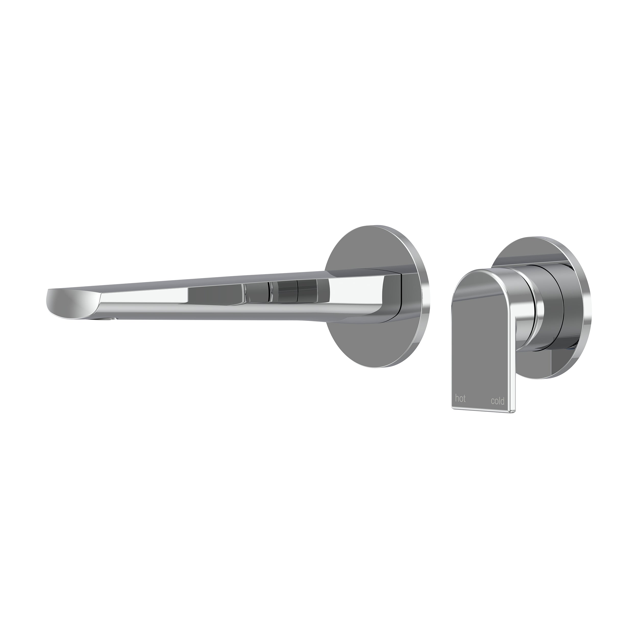 Lekki Wall Basin/Bath Mixer Set 200 Spout Trim Kit Lead Free - Chrome