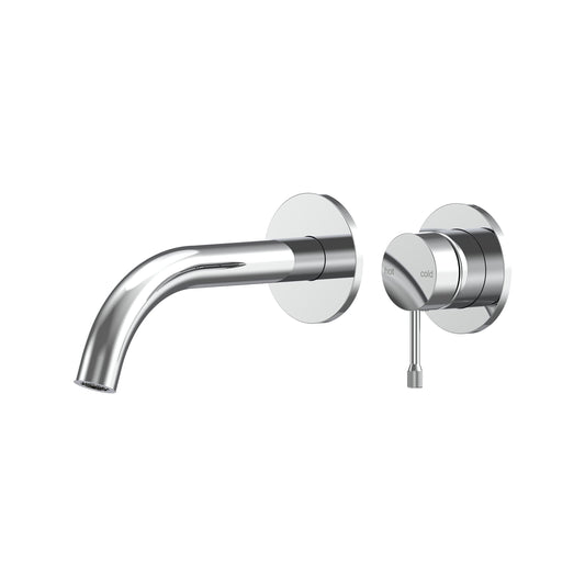 Leora Wall Basin/Bath Mixer Set 180 Curved Spout Trim Kit Lead Free - Chrome
