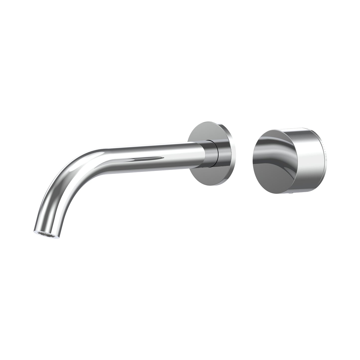 Cahya Wall Basin/Bath Progressive Mixer Set 220 Curved Spout Trim Kit Lead Free - Chrome