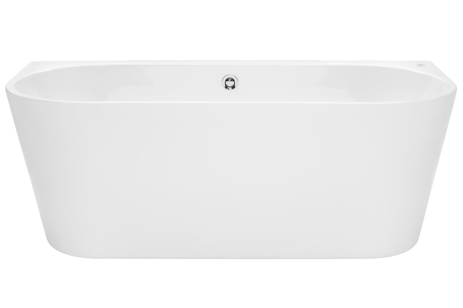 Alegra Contour Back-To-Wall Freestanding Bath