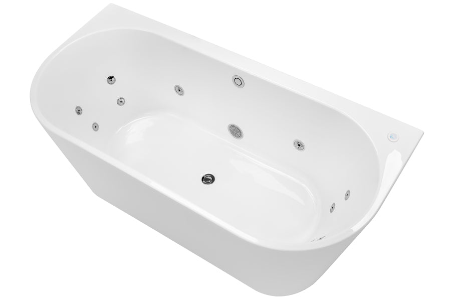Alegra Contour Back-To-Wall Freestanding Bath