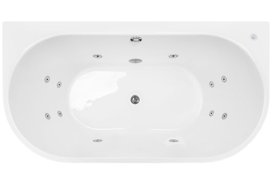 Alegra Contour Back-To-Wall Freestanding Bath
