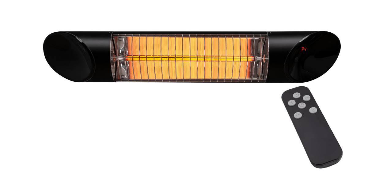 AO1200RB Ash 1200W Mid-Wave Outdoor Heater