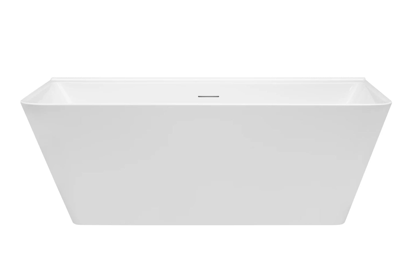 Aria 1500/1700 Back-To-Wall Freestanding Bath with Integrated Overflow