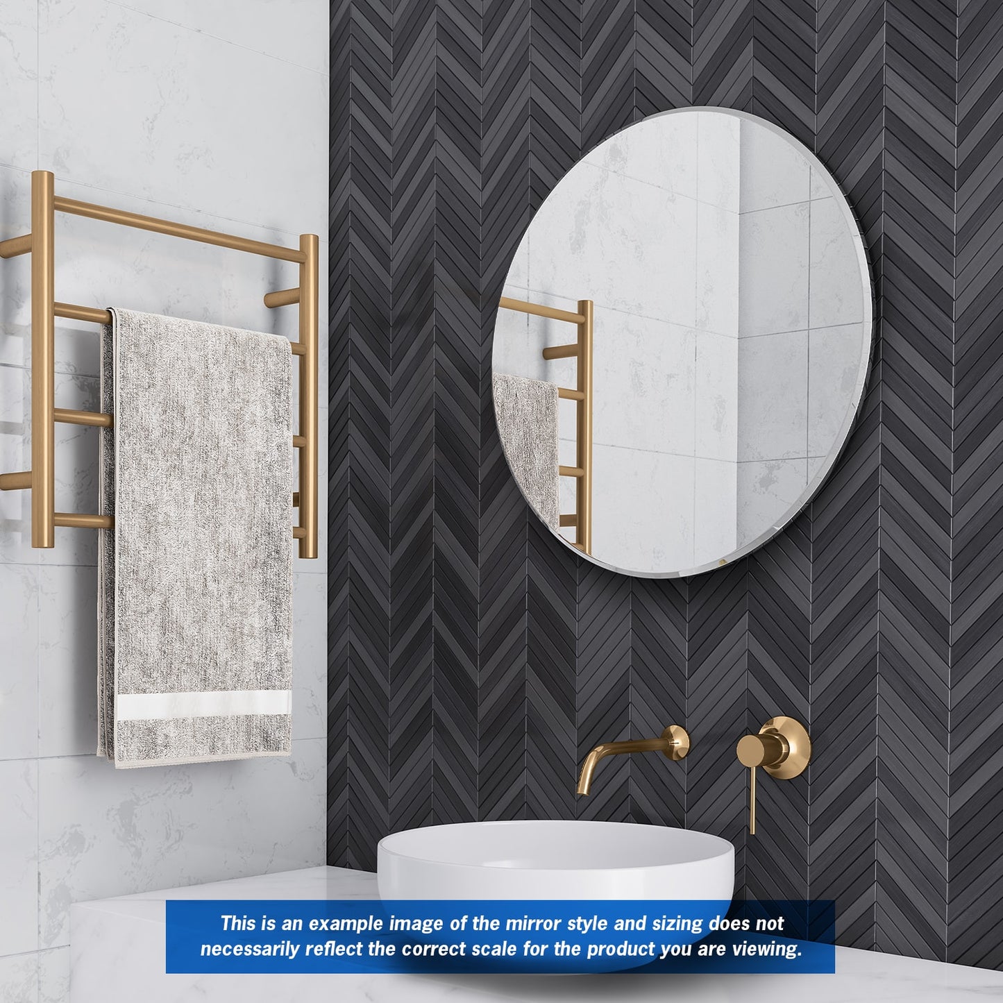 KR7070HN Round 18mm Bevel Edge Mirror