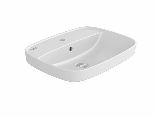 Signature 550 Semi Inset Basin - 3 Tap Hole - Overflow