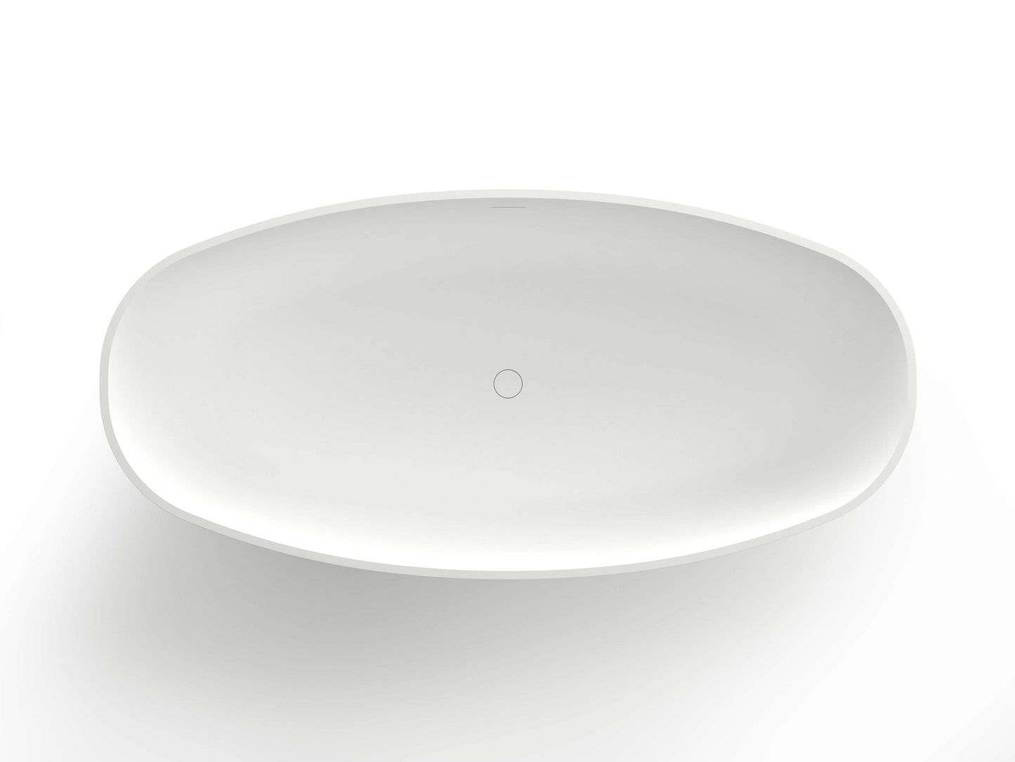 KR03-1800 Oval Stone Bath with Overflow