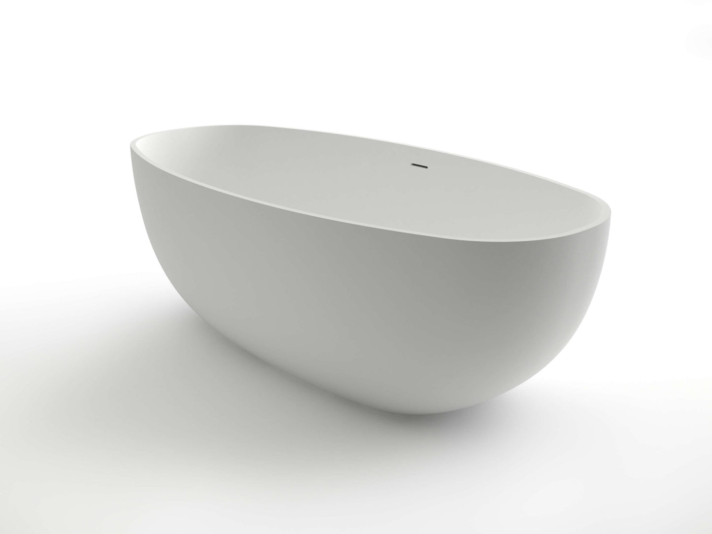 KR03-1800 Oval Stone Bath with Overflow