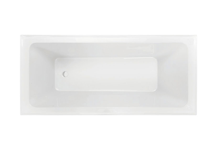 Decina Aria 1525/1675 Inset Bath — White Baths, Acrylic Baths, Built In Baths, Rectangular Baths