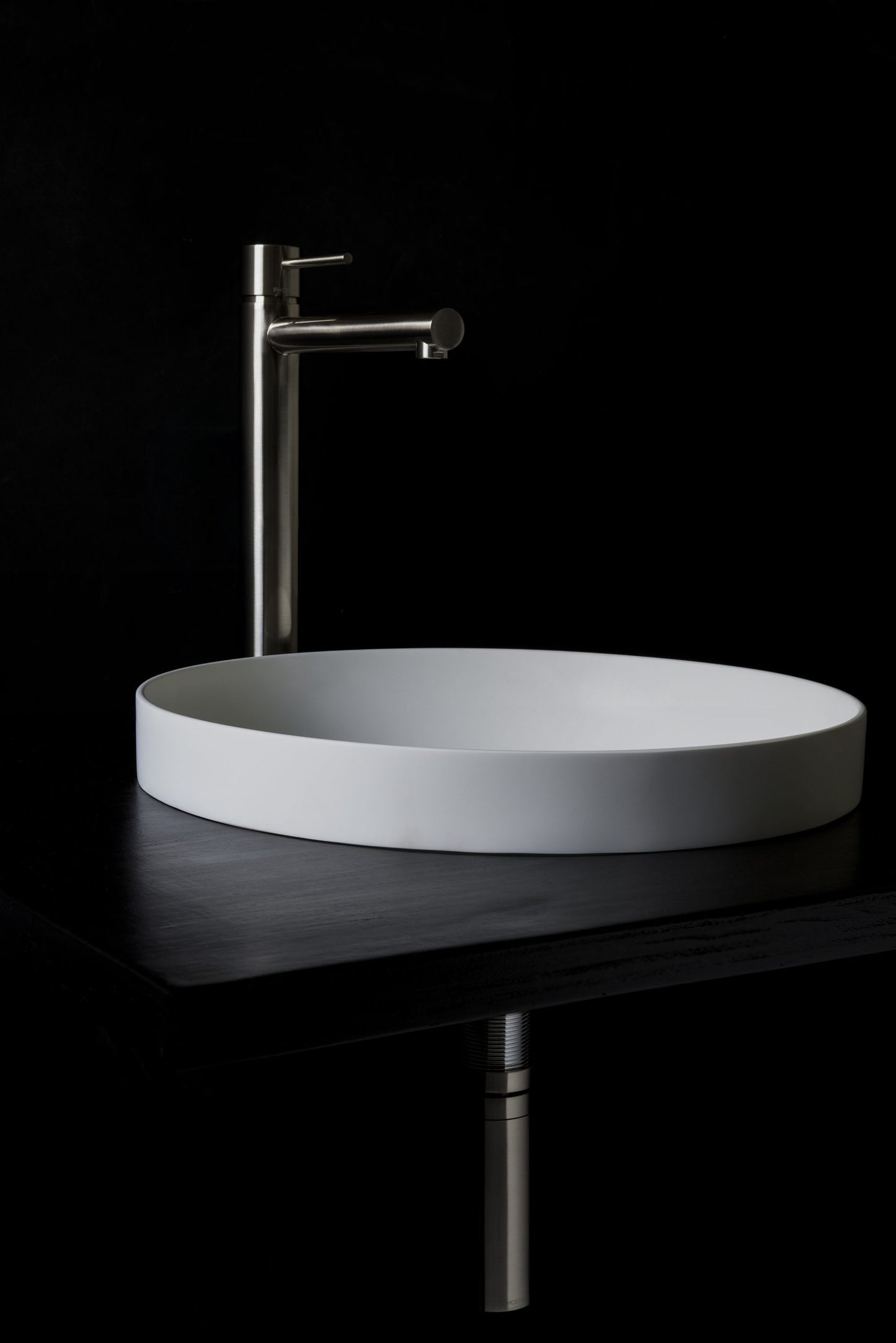 Arundel VXA90 Semi Inset Round Stone Basin 385mm