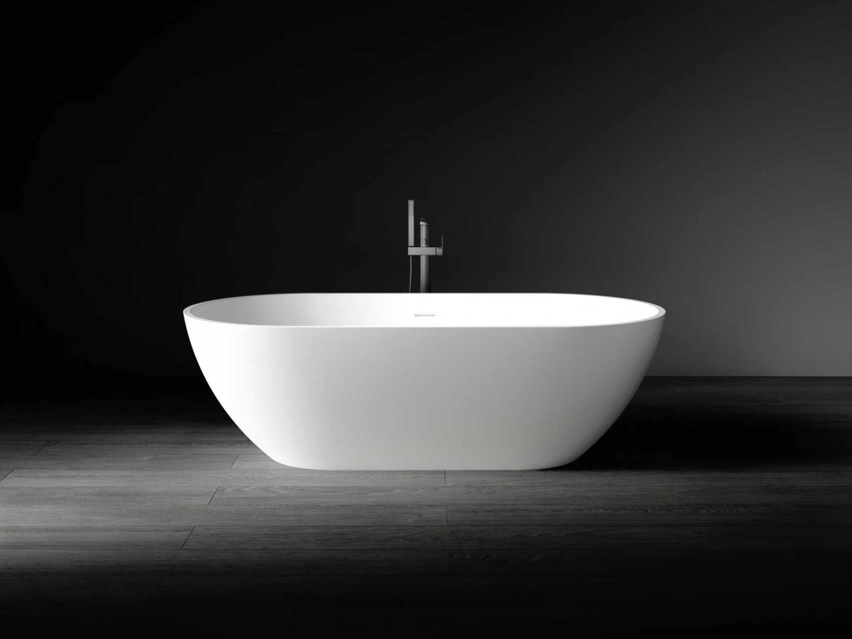 Aveo MKII VX80-1600 Freestanding Stone Bath with Overflow
