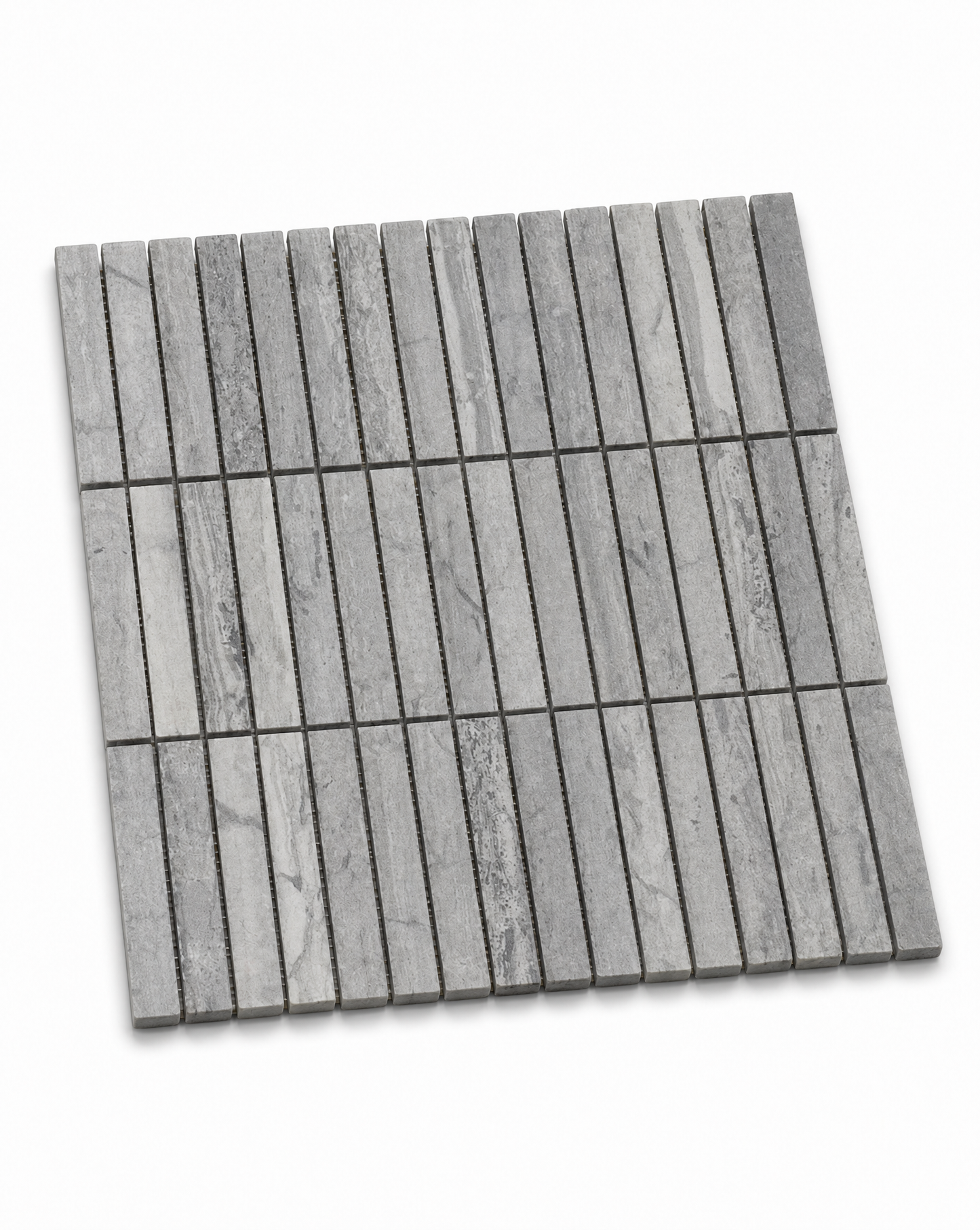 BASTONI SUPER WHITE NATURAL STONE KIT KAT MOSAIC TILE