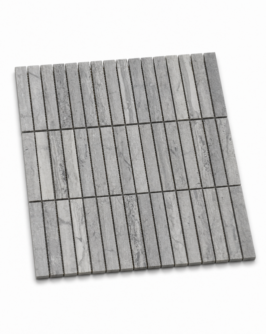 BASTONI SUPER WHITE NATURAL STONE KIT KAT MOSAIC TILE
