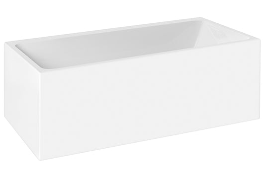 Bianco Back-to-Wall / Corner Freestanding Bath — White Baths, Acrylic Baths, Rectangular Baths