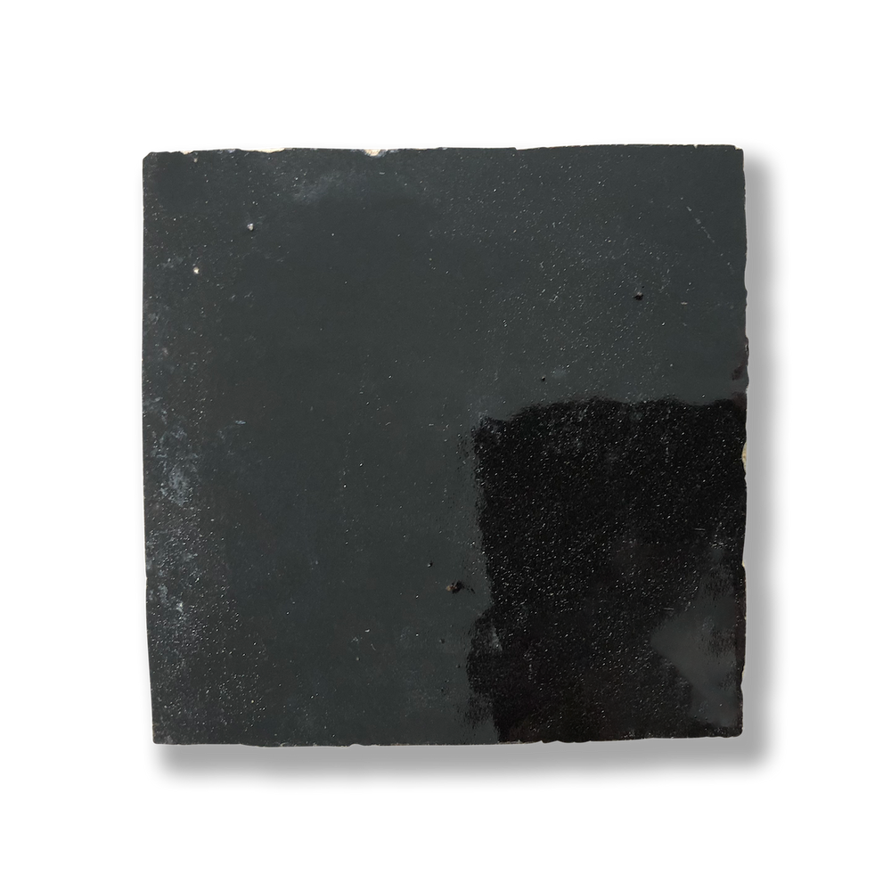 Medina Black Moroccan Zellige Square Tile
