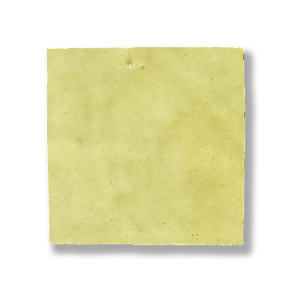 Medina Butter Yellow Moroccan Zellige Square Tile