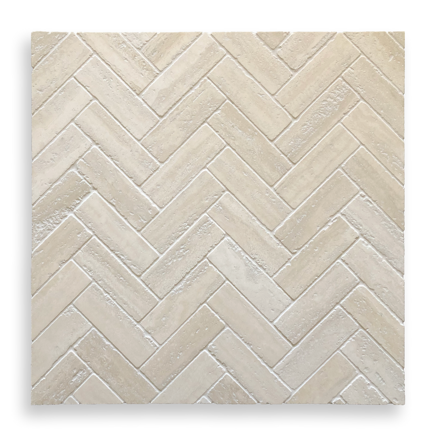 BALMAIN TRAVERTINE CLASSIC TUMBLED NATURAL STONE HERRINGBONE MOSAIC