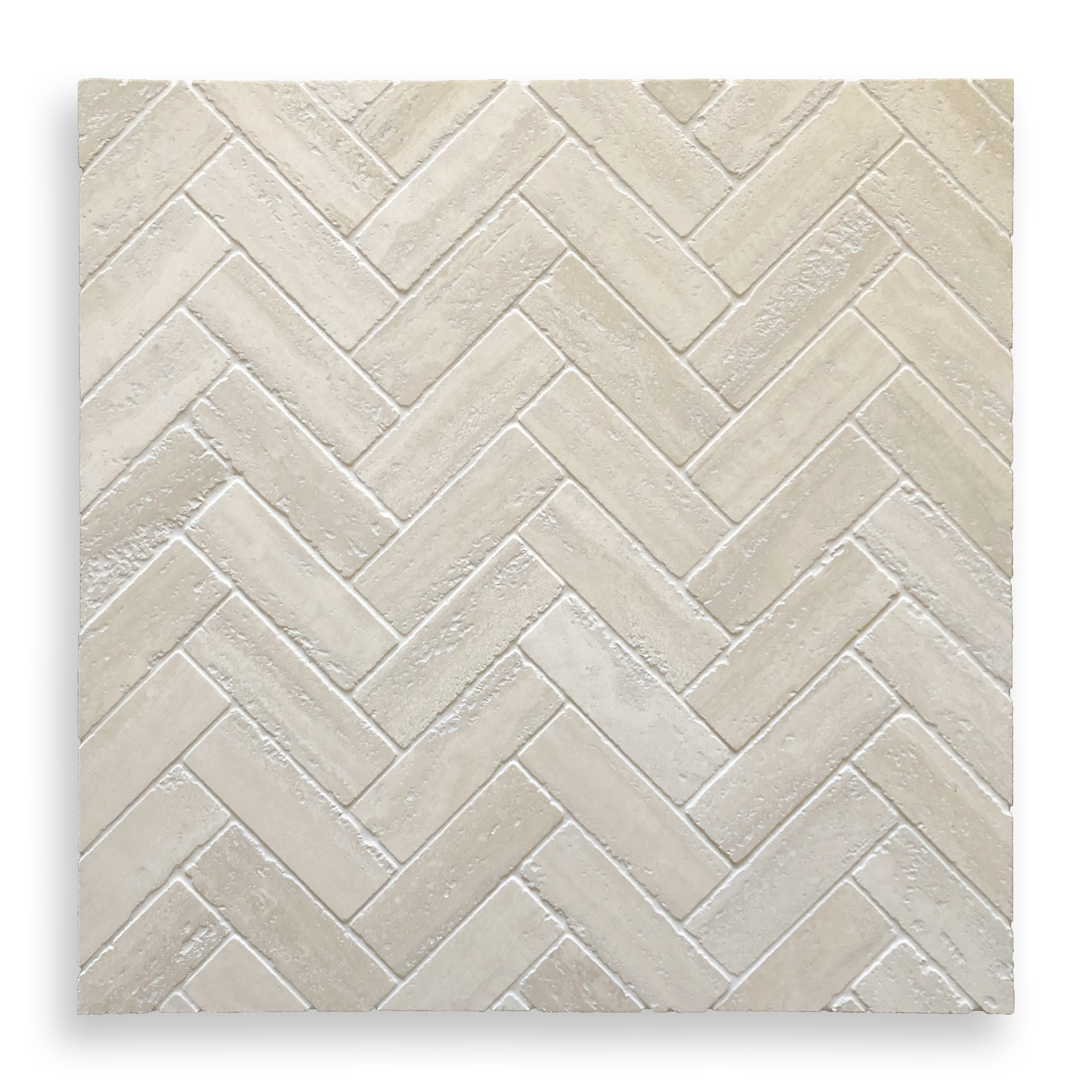 BALMAIN TRAVERTINE CLASSIC TUMBLED NATURAL STONE HERRINGBONE MOSAIC