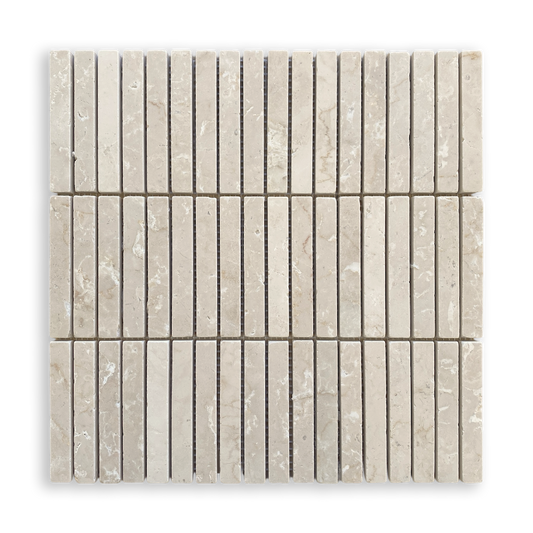 Bastoni Botticino Limestone Kit Kat Mosaic Tile