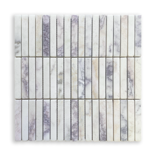 Bastoni Viola Oro Marble Kit Kat Mosaic Tile