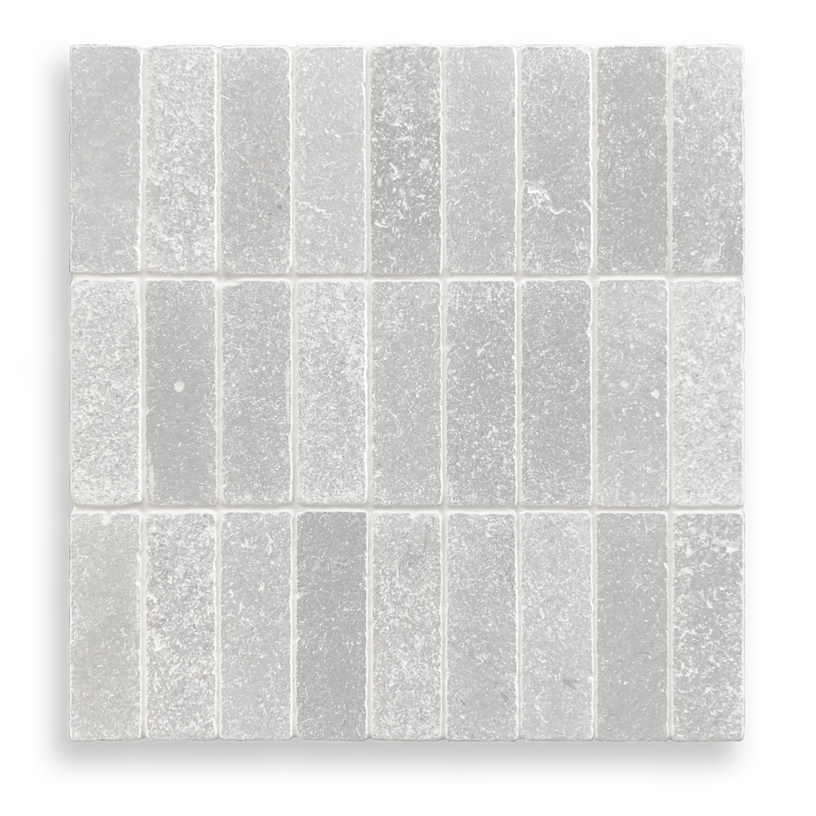 BONDI CINDER GREY TUMBLED NATURAL STONE SUBWAY TILE