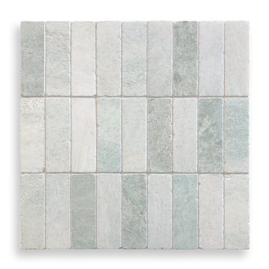 BONDI VERDI CRISTALLO TUMBLED NATURAL STONE SUBWAY TILE