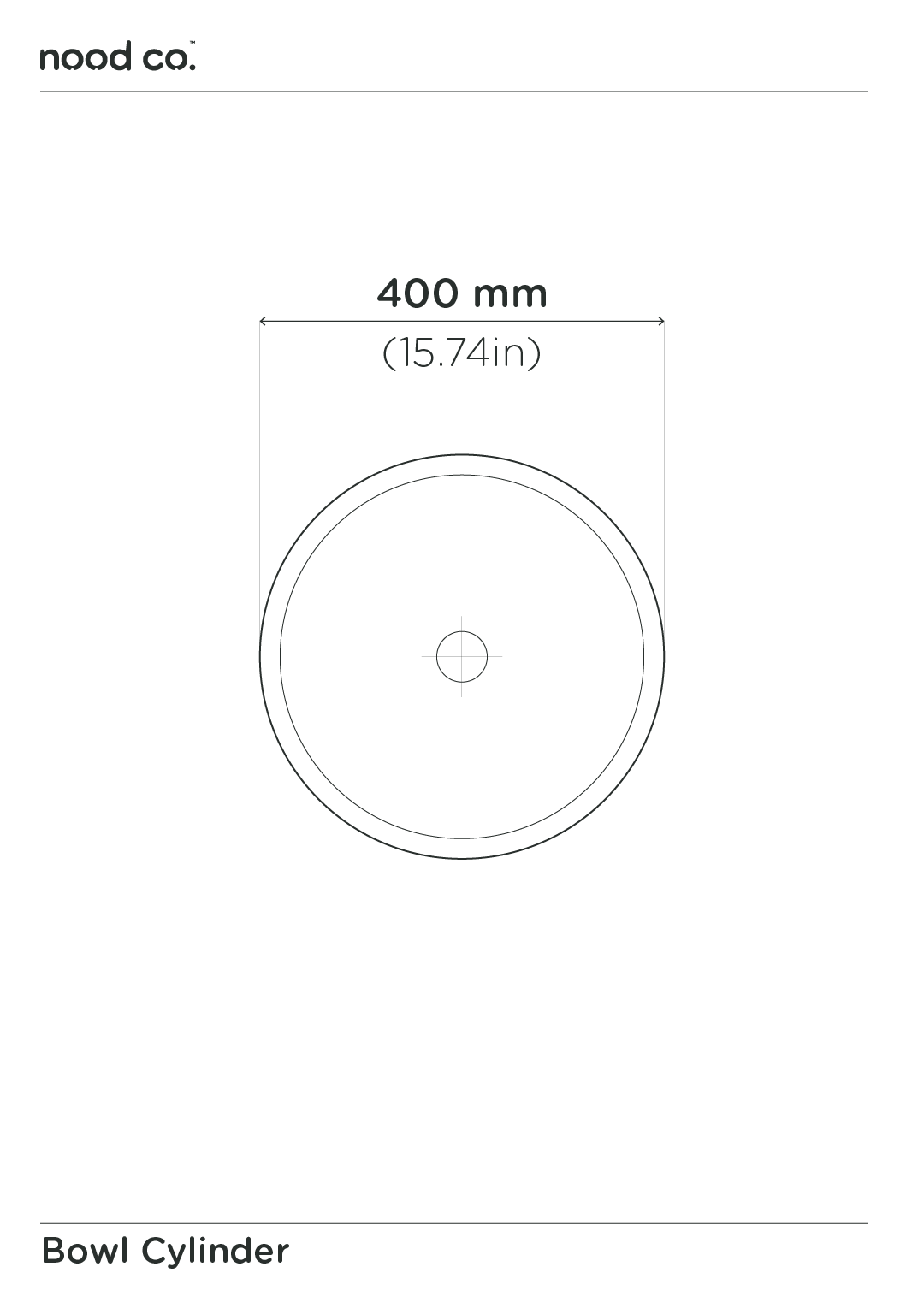 Cylinder - Bowl Basin (Wheat)