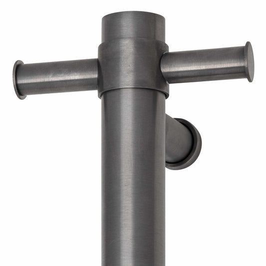 VSH900HBGM Brushed Gun Metal 240Volt Vertical Single Heated Rail