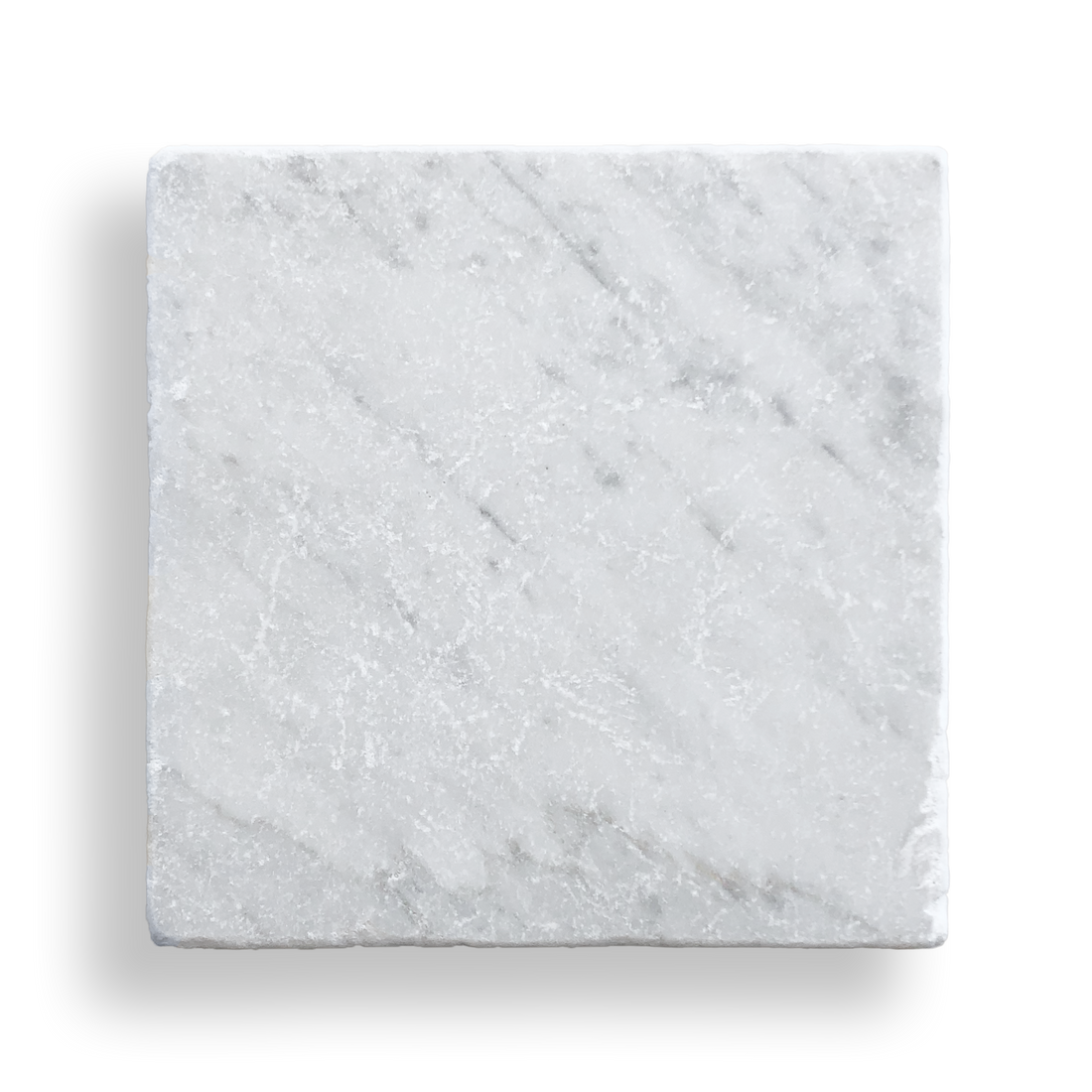 Burleigh Carrara Marble Tumbled Natural Stone Square Tile