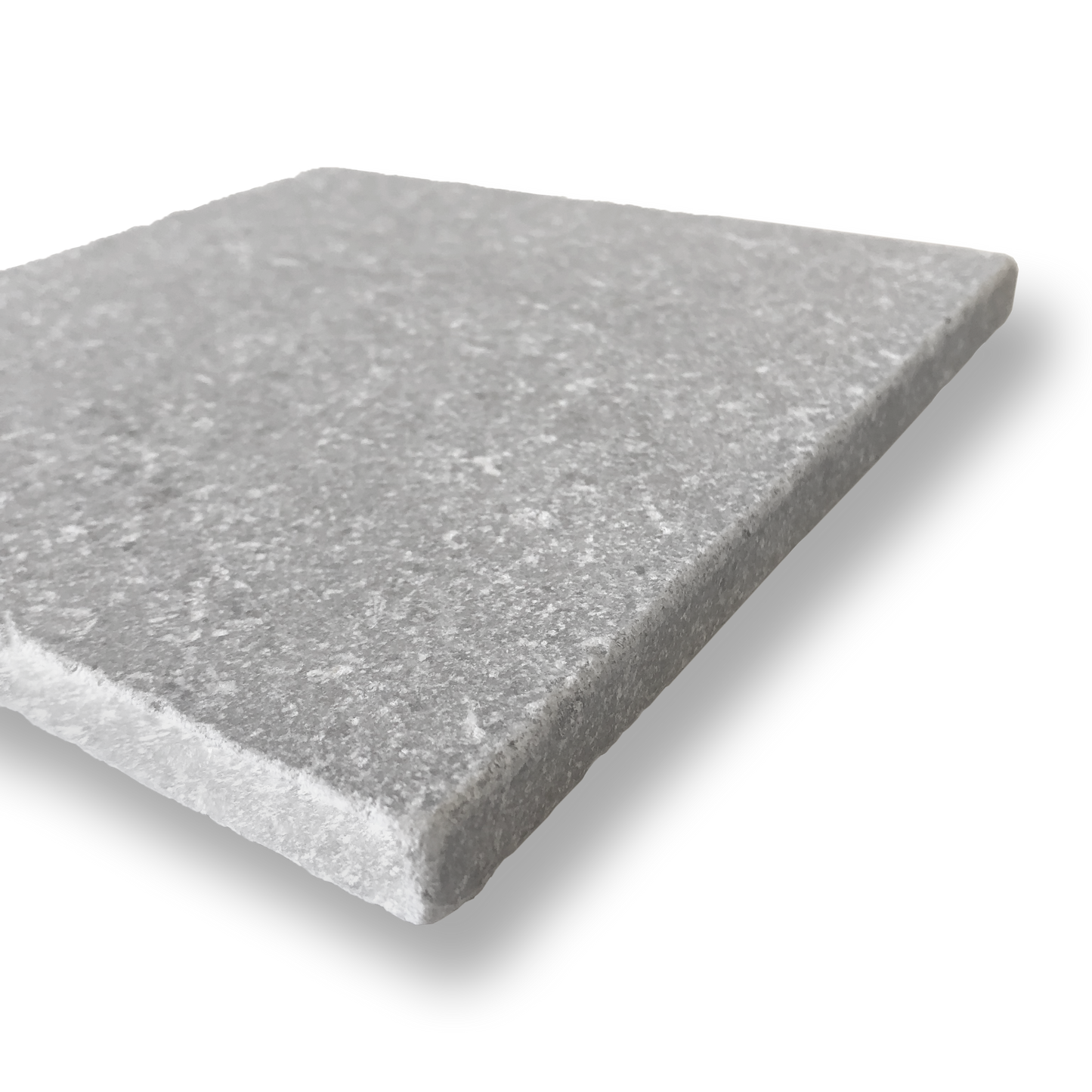 BURLEIGH CINDER GREY TUMBLED NATURAL STONE SQUARE TILE
