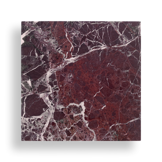 Burleigh Rosso Levanto Marble Honed Natural Stone Square Tile