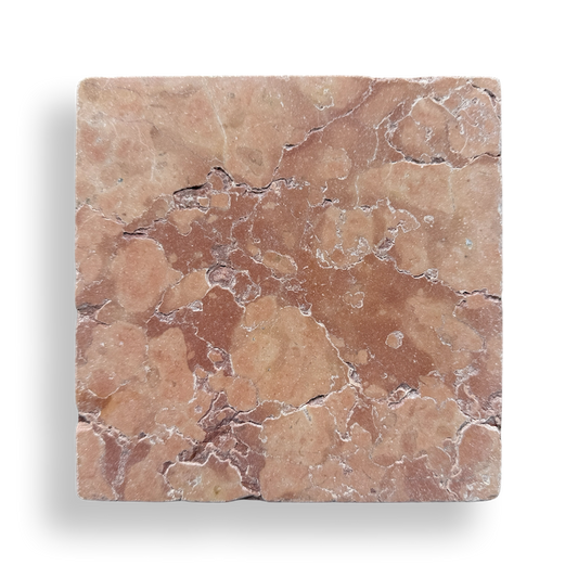 Burleigh Rosso Verona Tumbled Natural Stone Square Tile