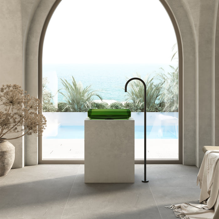 Wow Translucency Rectangular Above Counter Basin
