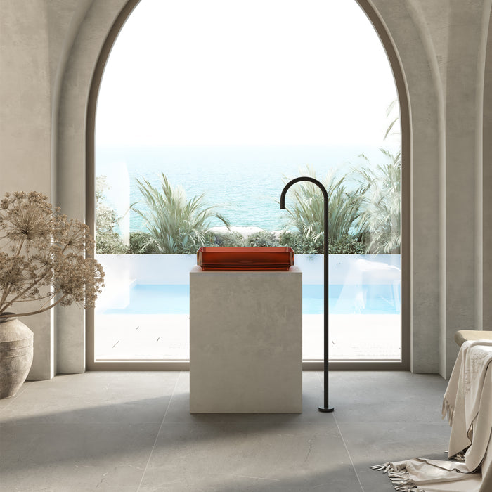 Wow Translucency Rectangular Above Counter Basin